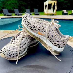 Nike Air Max 97 Leopard Print Beige and Orange